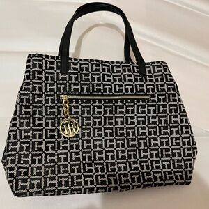 Sold Tommy Hilfiger Black and White Geometric Tote